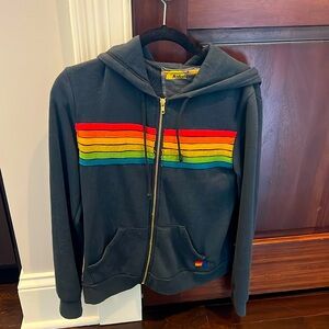 Aviator nation women’s zip up hoodie size S